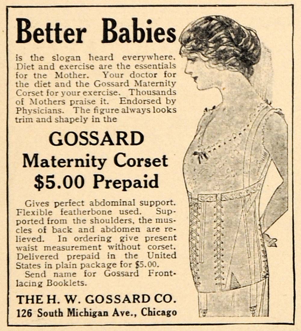 WikiVictorian on X: Maternity corset ad from the Ladies' Home Journal,  April 1905.  / X