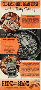 1942 Ad Heinz Oven Baked Beans Boston Style Pork Kidney - ORIGINAL GH4