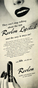 1942 Ad Revlon Lipstick Hothouse Rose Rosy Future Bravo - ORIGINAL GH4