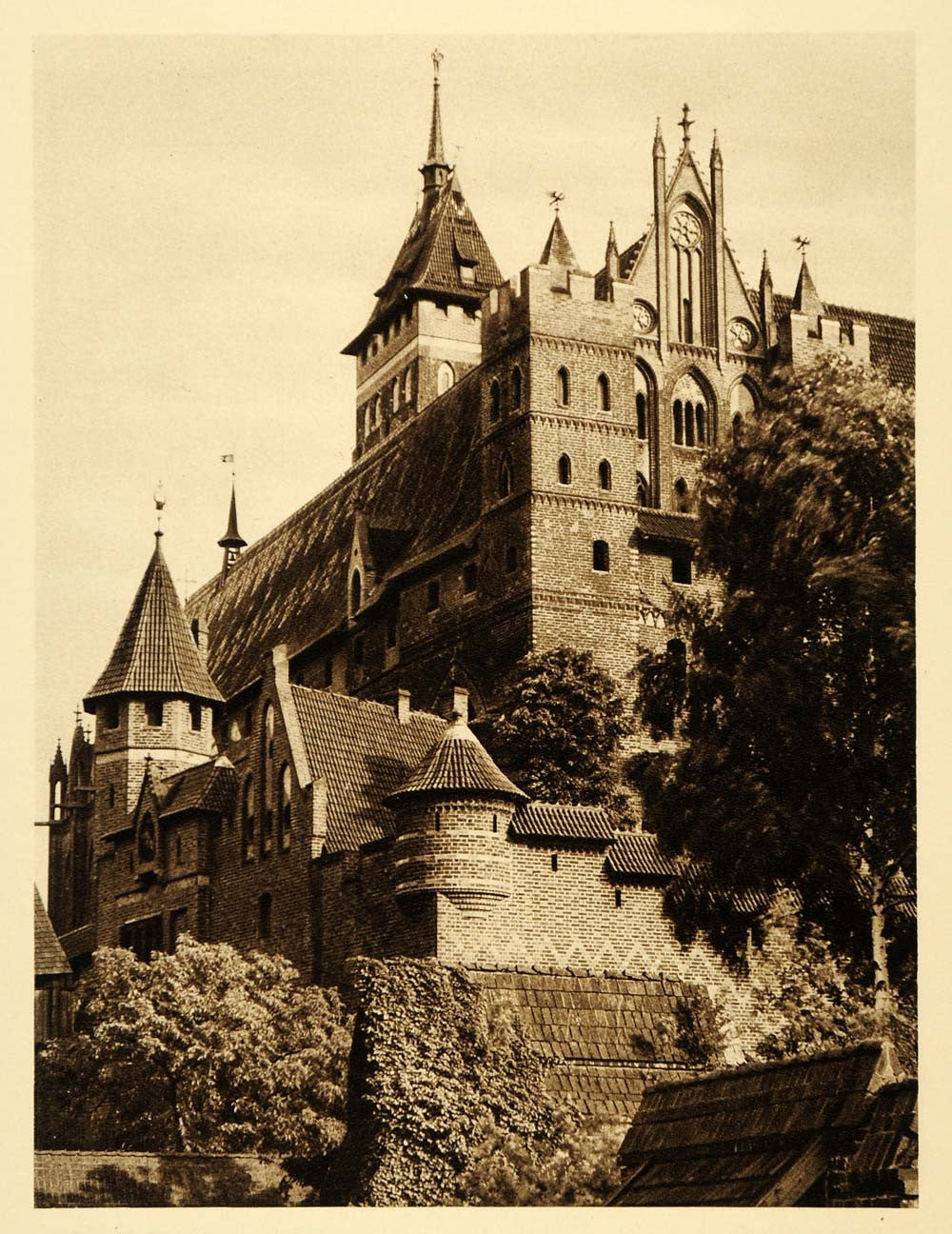 1924 Germany Marienburg Castle Hochschloss Gothic Pahl - ORIGINAL GR3