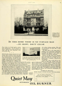 1926 Ad F. W. Mondell 3147 16th St. Washington Home Quiet May Oil Burner HB2