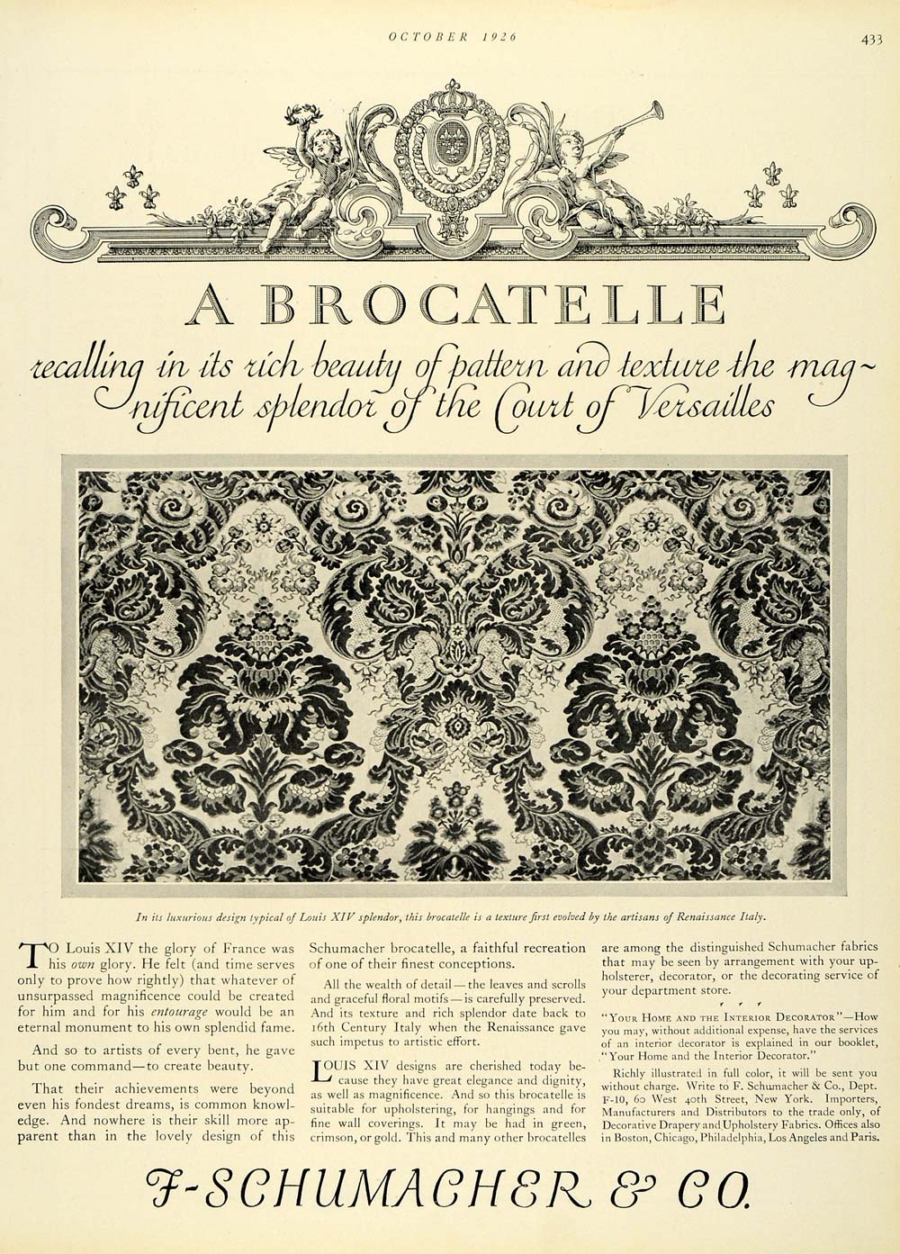 Using only the finest French and Italian textiles, each and every