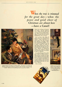 1926 Ad Christmas Tree Couple R J Reynold Tobacco Winston-Salem Camel HB2