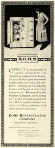 1925 Ad Bohn Syphon Kitchen Refrigerators Pullman Woman Cold Appliance Food HG1