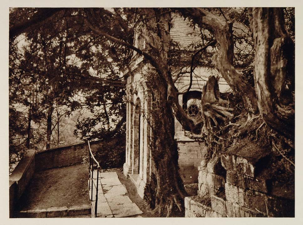 c1930 Chapel Kapel Mount St. Peter Maastricht Holland - ORIGINAL PHOTOGRAVURE