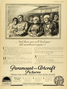 1918 Ad Paramount Artcraft Pictures Movies Films WWI - ORIGINAL ADVERTISING HST1