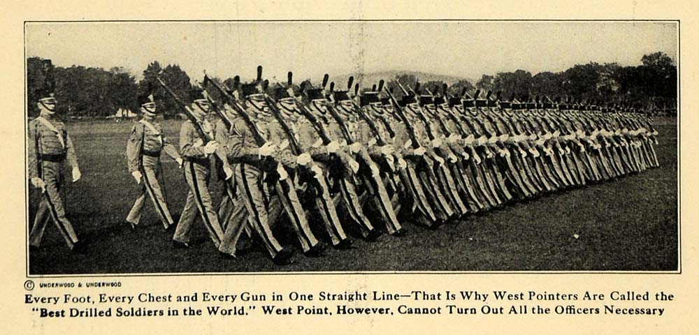 1922 Print West Point Military Academy Soldiers March - ORIGINAL HISTORIC ILW2