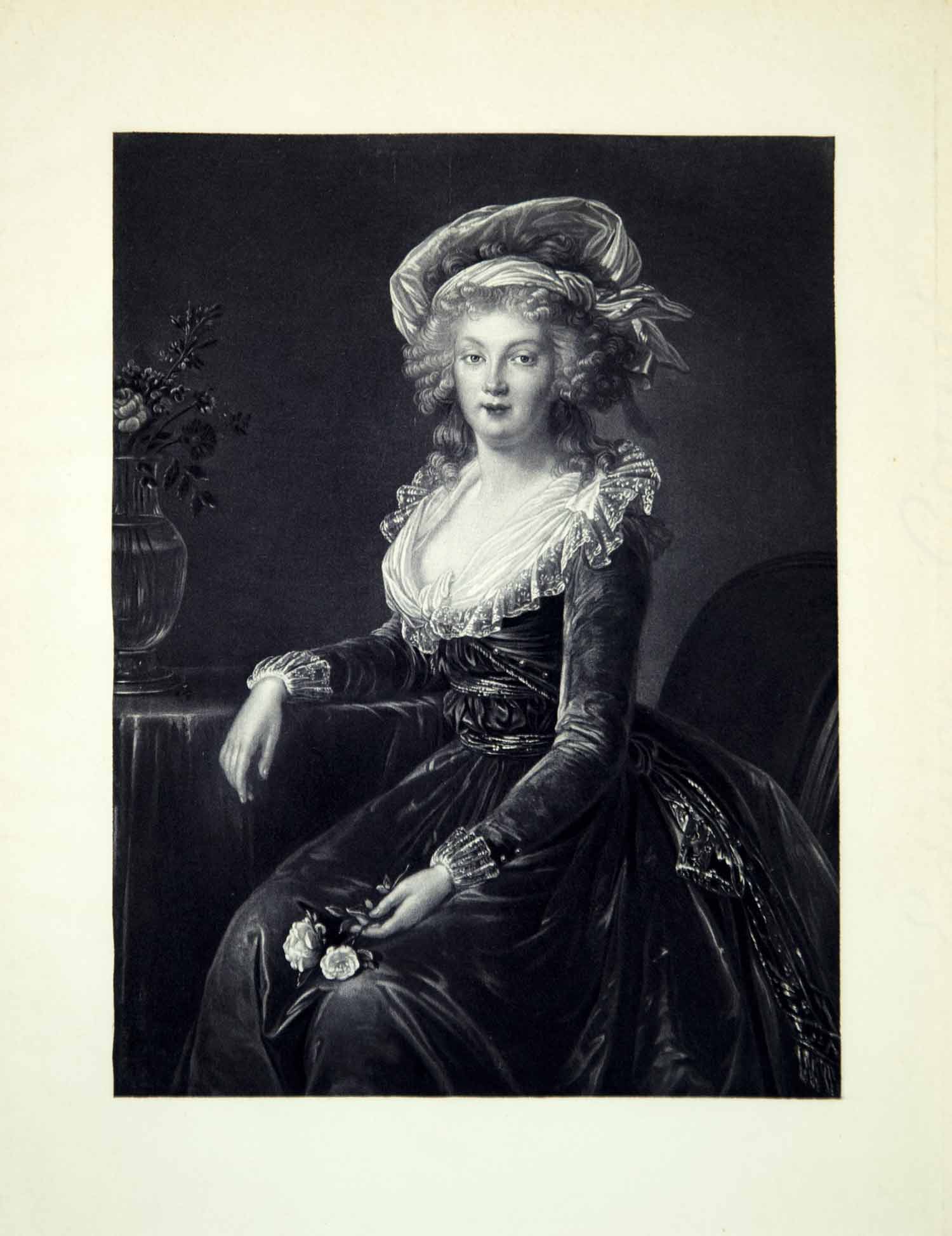 1902 Photogravure Maria Theresa Empress Portrait Elisabeth Louise Vigee Le Brun