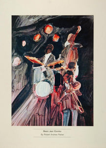 1962 Print Combo Trombone Musicians Music Robert Andrew Parker Abstract Art JAZZ