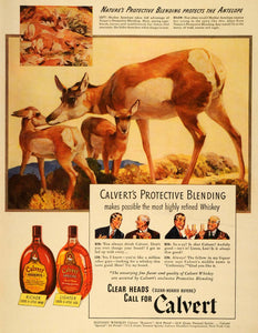 1941 Ad Calvert Special Reserve Whiskey Ben Len Liquor Alcohol Baby Antelope LF5