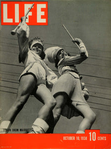 1938 Cover LIFE American Legion Drum Majorettes Margie Lassell Barabara LF5