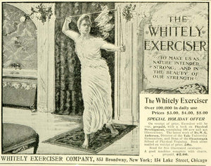 1897 Ad Whitely Exerciser Dr. W G Anderson Yale University Chautauqua LHJ6