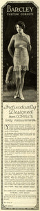 1927 Ad Barcley Individually Designed Corsets Fashion Waist Body Corsetiere LHJ7