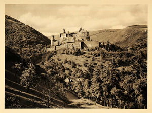 1932 Chateau Vianden Castle Luxembourg Landscape NICE - ORIGINAL LUX2