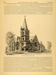 1890 Article Brooklyn Tabernacle Church Brooklyn NY Presbyterian MAB1