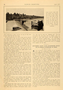 1919 Article Phil Moore Boat Dock Pier Construction - ORIGINAL MB1