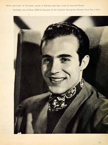 1947 Rotogravure Ricardo Montalban Fiesta MGM Hollywood Actor Famous MOV1