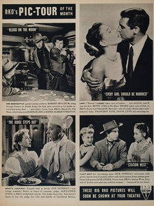 1948 RKO Movie Ads Robert Mitchum Cary Grant Sothern - ORIGINAL MOVIE2