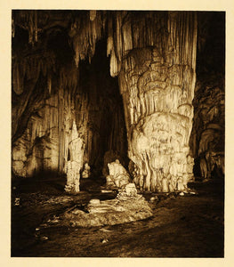 1925 Cacahuamilpa Cave Mexico Hugo Brehme Photogravure - ORIGINAL MX2