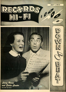 1953 Cover Down Beat Eddie Cantor Lorry Raine Duet Sing - ORIGINAL MZ1