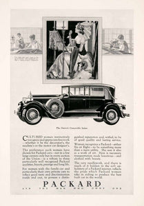 1928 Ad Packard Motor Car Vehicle Sedan Dietrich Sewing Needlework Machine NGM3