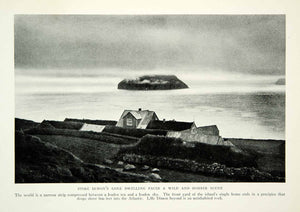 1930 Print Store Dimon Lone Dwelling Home House Faroe Islands Denmark Ocean NGM7