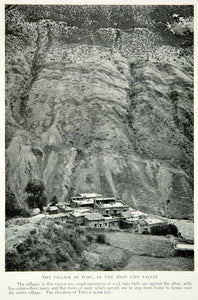 1931 Print Turu Village Shou Chu Valley China Chinese Town Landscape Image NGM8