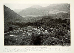 1923 Print Miyanoshita Japan Japanese Town Aerial View Historical Image NGMA1