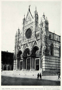 1928 Print Cathedral Marble Siena Italy Italian Christianity Architecture NGMA1