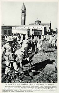 1935 Print Asmara Eritrea Africa Road Construction Modernize Cityscape Men NGMA5