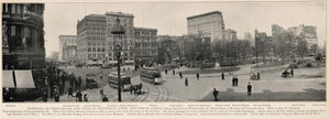 1903 New York City Panoramic Photo Print Union Square ORIGINAL HISTORIC IMAGE NY