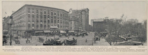 1903 New York City Photo Print Flat-Iron Building View ORIGINAL HISTORIC NY