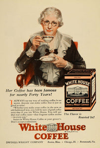 1926 Ad White House Ground Coffee Dwinell-Wright Boston - ORIGINAL OLD5
