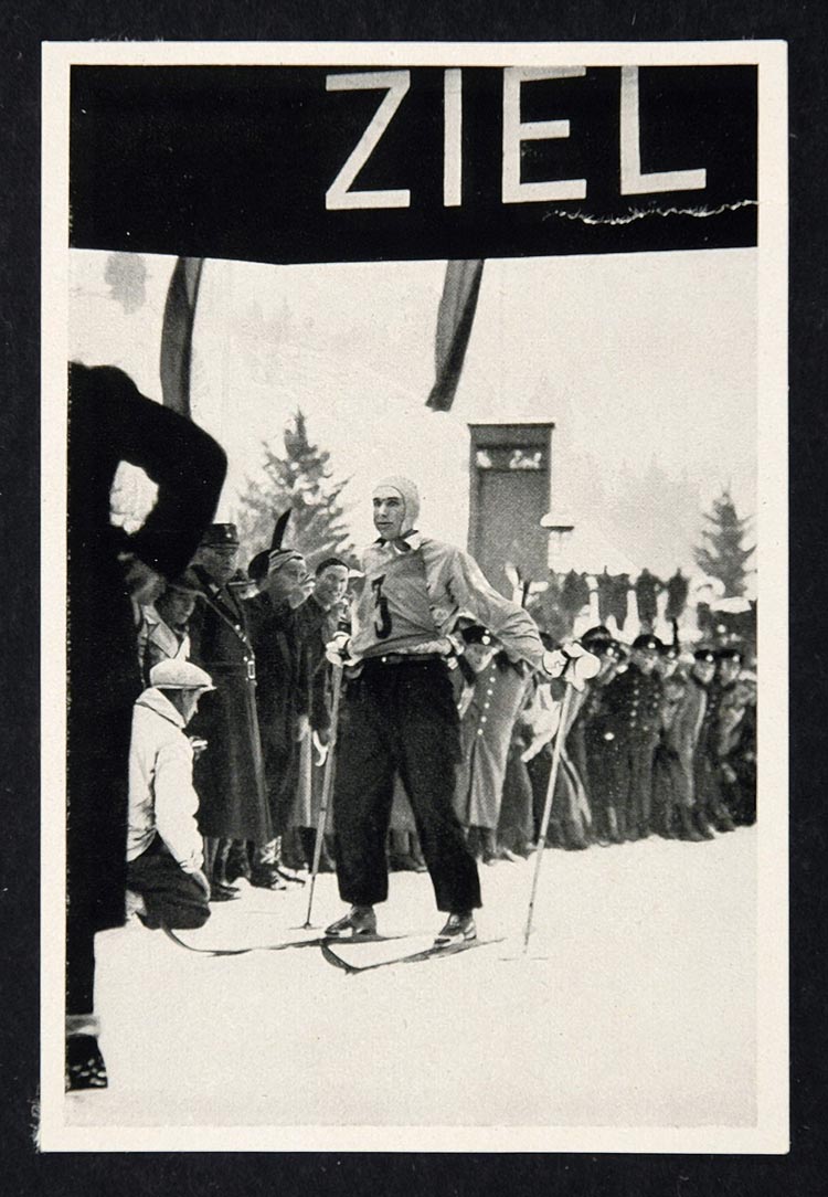 1936 Winter Olympics Kalle Jalkanen Finland Skier Print - ORIGINAL