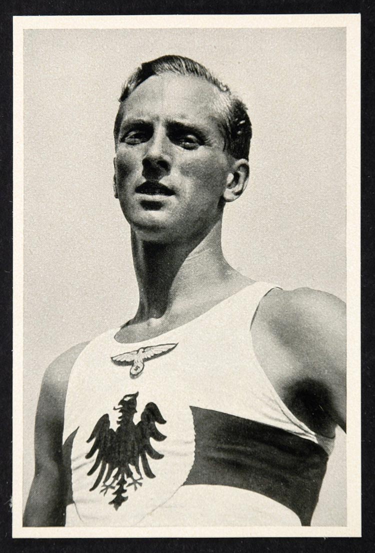 1936 Summer Olympics Erwin Wegner German Runner Print ORIGINAL HISTORIC IMAGE