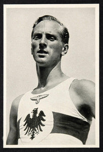 1936 Summer Olympics Erwin Wegner German Runner Print ORIGINAL HISTORIC IMAGE