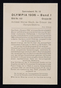 1936 Summer Olympics Berlin Werner March Stadium Print ORIGINAL HISTORIC IMAGE