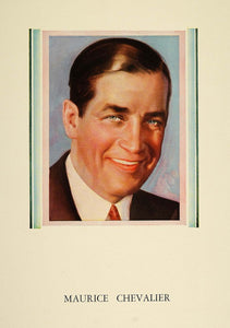 1930 Print Maurice Chevalier Paramount Movie Star Actor - ORIGINAL PEP2