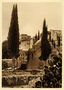 1925 Nazareth Church Annunciation Lehnert & Landrock - ORIGINAL PHOTOGRAVURE PS6