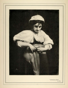 c1930 Print Paramount Romany Girl Piot French Painter ORIGINAL HISTORIC PT1