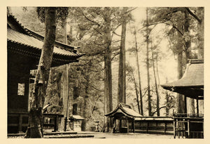 1935 Nikko National Park Buddhist Temple Shrine Japan - ORIGINAL PTW2