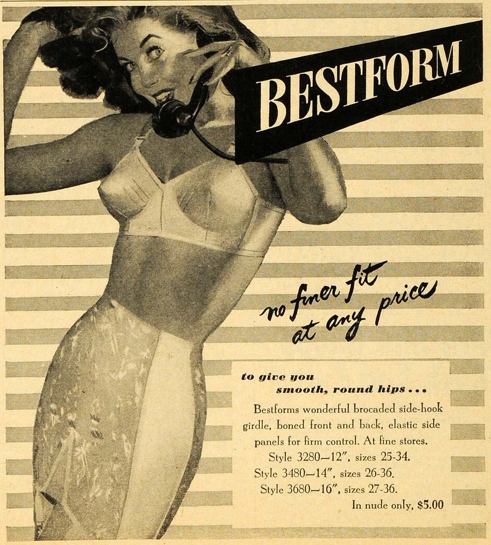 Stunning Vintage 1934 Ad for Ladies Undergarments