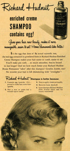 1949 Ad Richard Hudnut Creme Shampoo Powdered Egg Hair Product Salon Liquid RO3