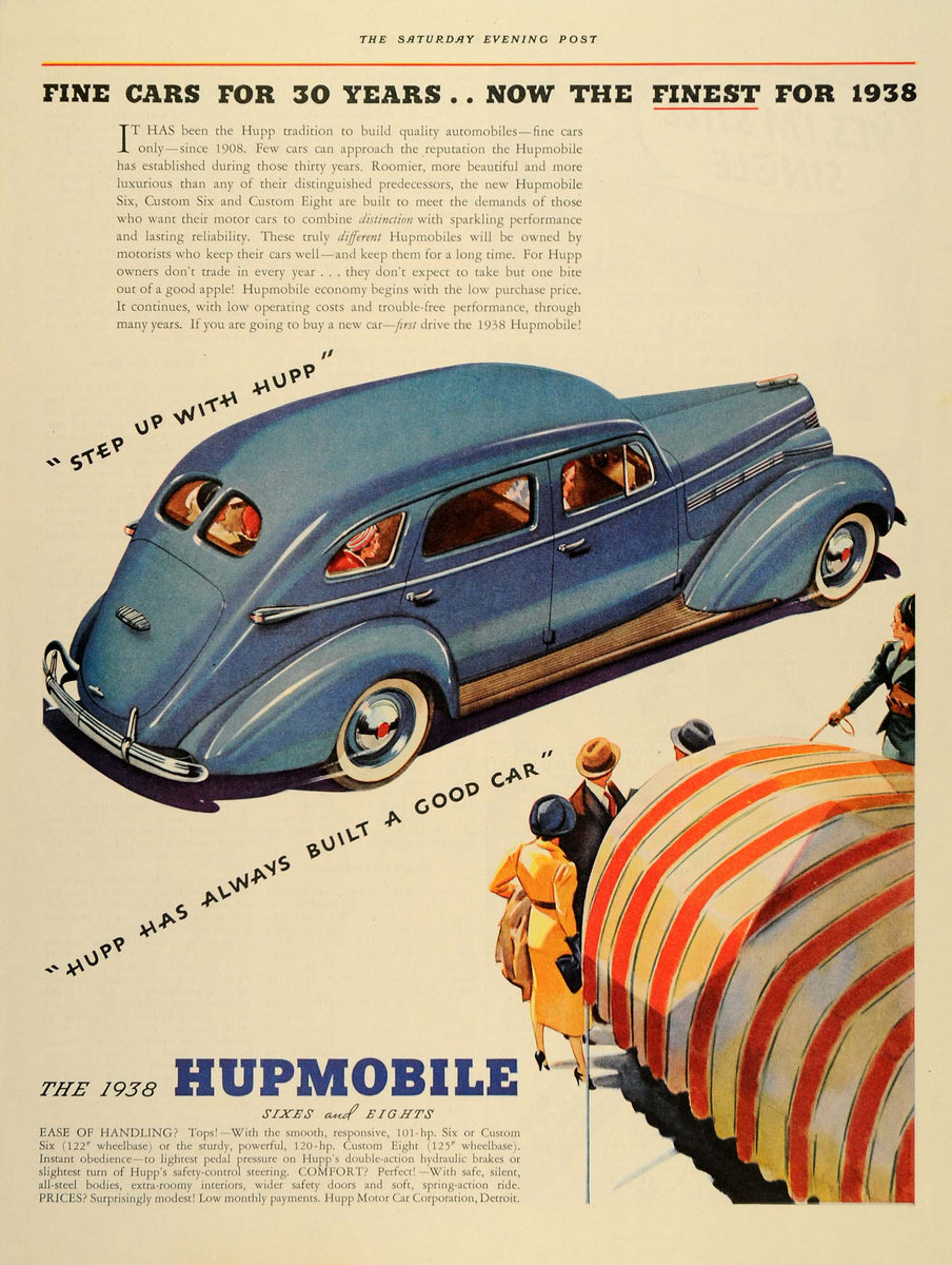 1937 Ad Great Depression Hupmobile Sedan Fine Cars - ORIGINAL ADVERTIS ...