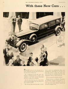 1933 Ad Packard Twelve Car Show Limousine Elite Luxury - ORIGINAL SEP3