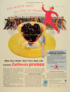 1934 Ad California Prunes Women Children Recipe Coupon - ORIGINAL SEP4