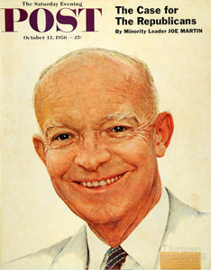 1956 Cover Norman Rockwell President Eisenhower Ike - ORIGINAL SEP4