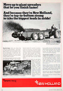 1969 Ad Sperry Rand New Holland Tractor Model 675 Spreader Farming SF1