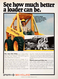 1979 Ad Sperry New Holland Loader Machine Spreader Farming Agriculture SF1