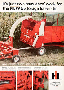 1966 Ad International 55 Forage Harvester Wagon Tractor Attachments Farming SF2